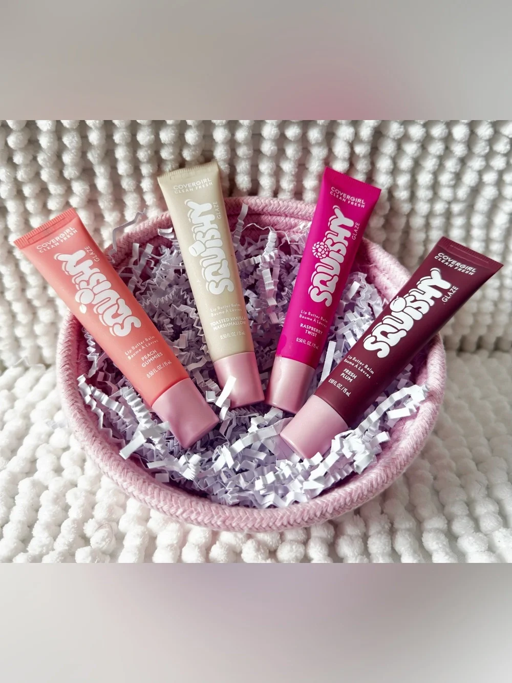 Covergirl Clean Fresh Yummy Glaze Lip Butter Balm Bundle - 4 Flavors - New